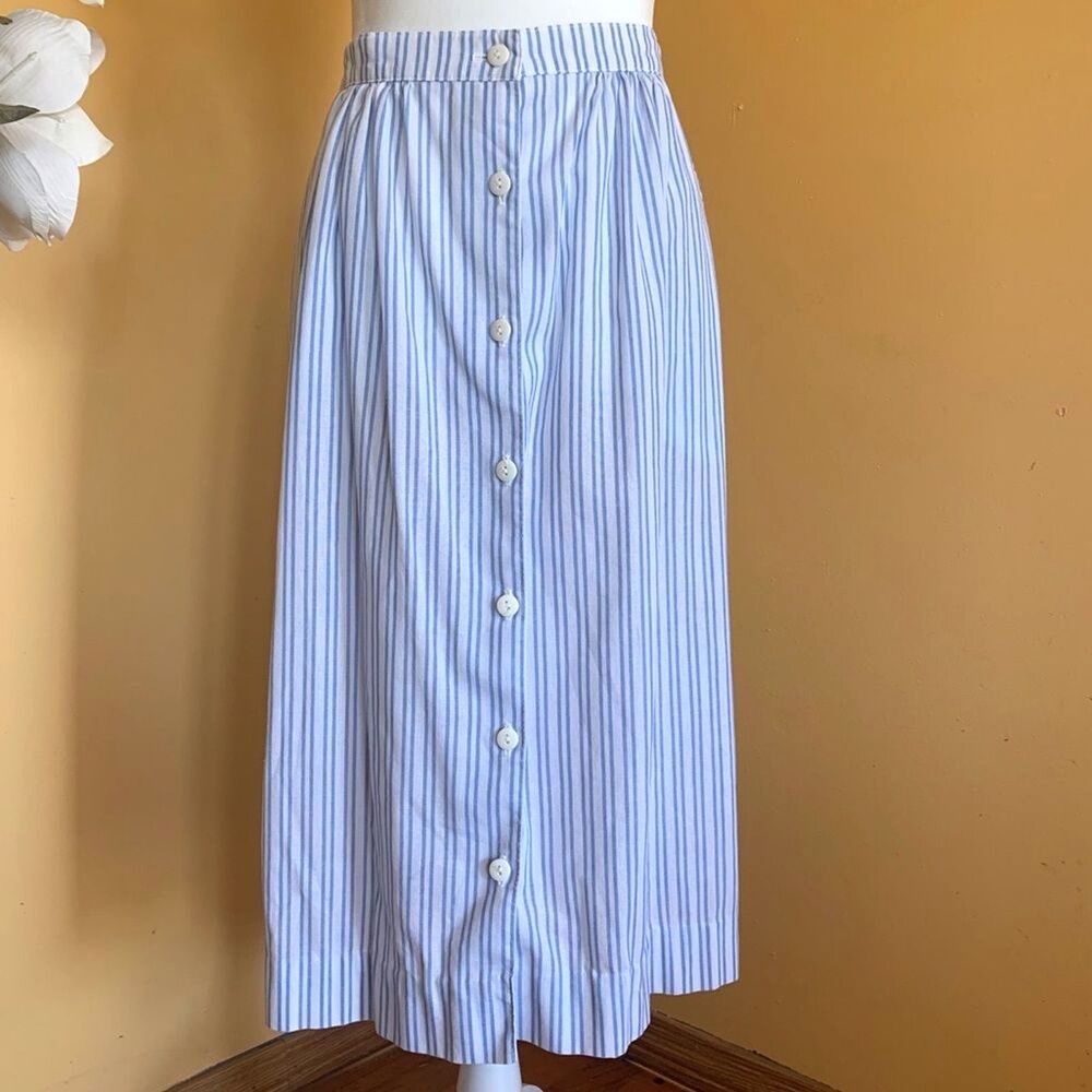g.w. Originale Vintage Midi Skirt Size L Button Down Skirt With Pockets